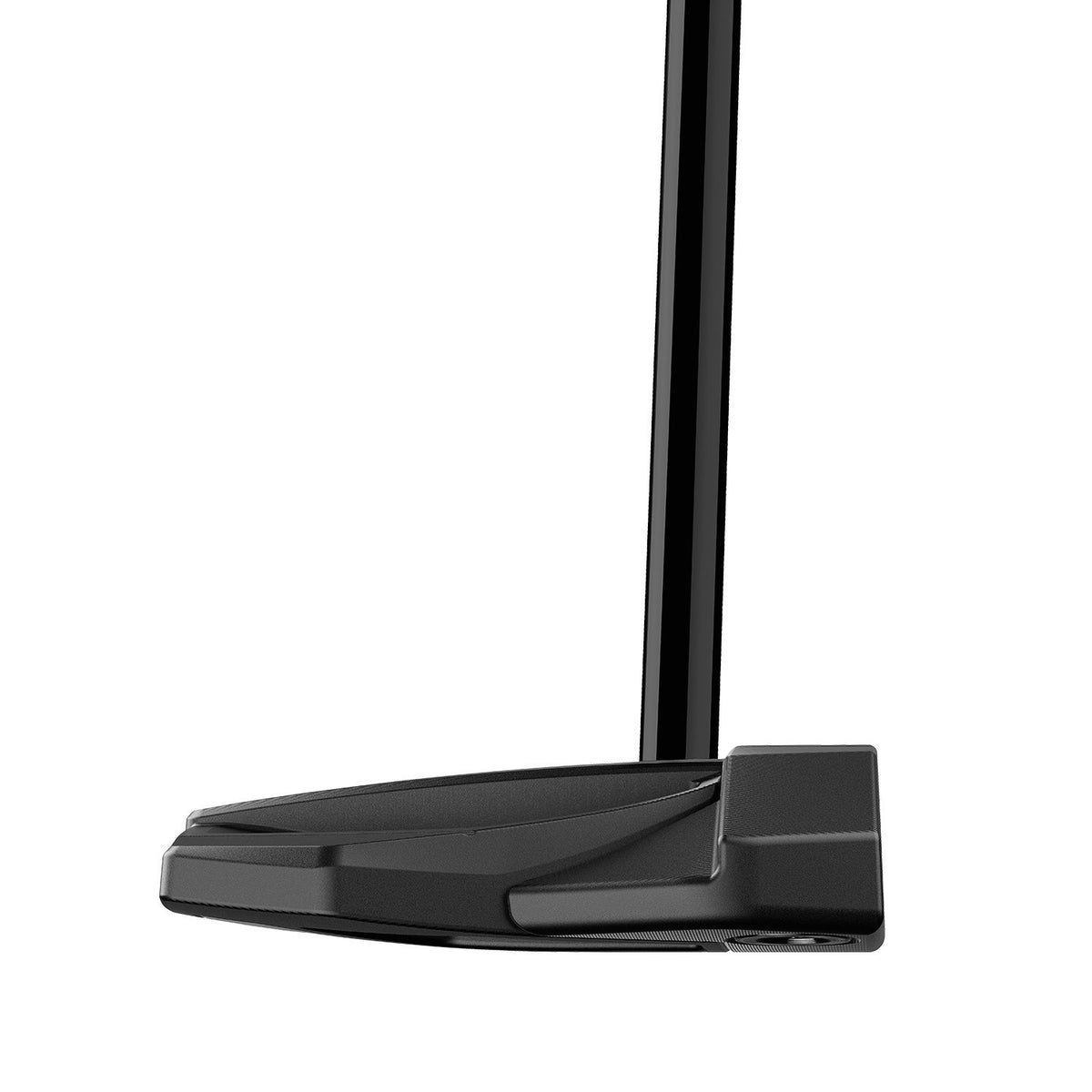 TaylorMade Spider ZT Black putter, vy av helfräst sula med TSS-vikter
