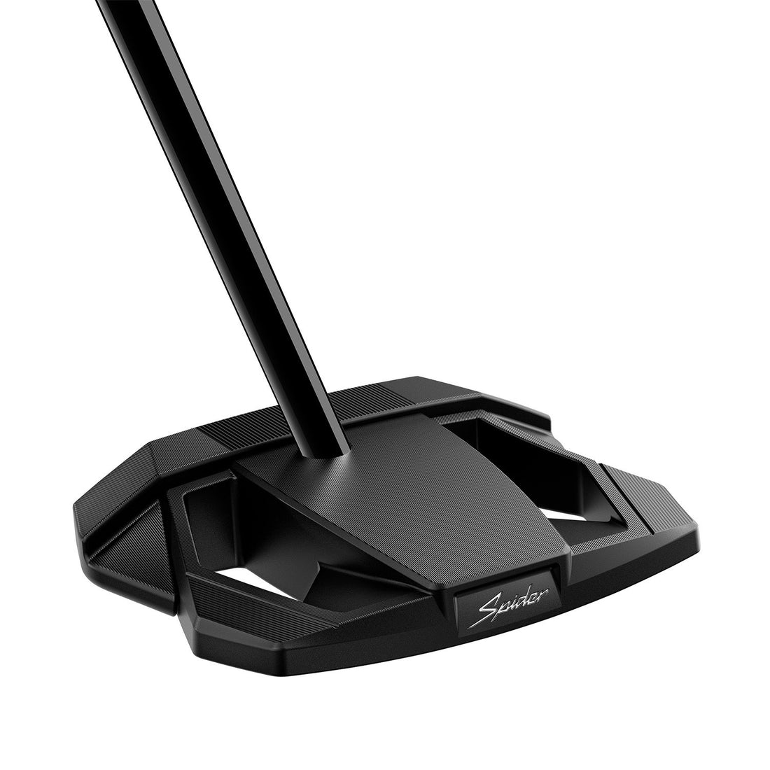 TaylorMade Spider ZT Black CB putter med längre skaft, vinklad vy
