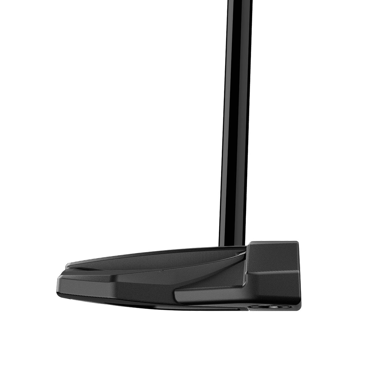 TaylorMade Spider ZT Black CB putter, vy av helfräst sula med TSS-vikter