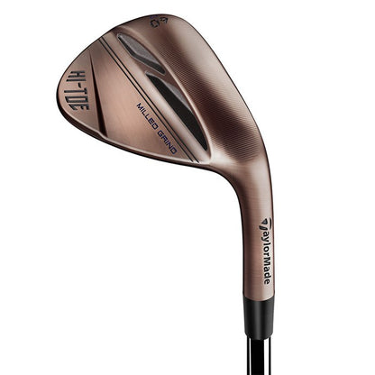 TaylorMade Milled Grind Hi-Toe 3 wedge i koppar, klubbhuvud sett snett framifrån