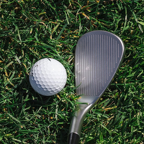 TaylorMade Milled Grind HI-Toe 3 Chrome wedge, baksida av klubbhuvudet
