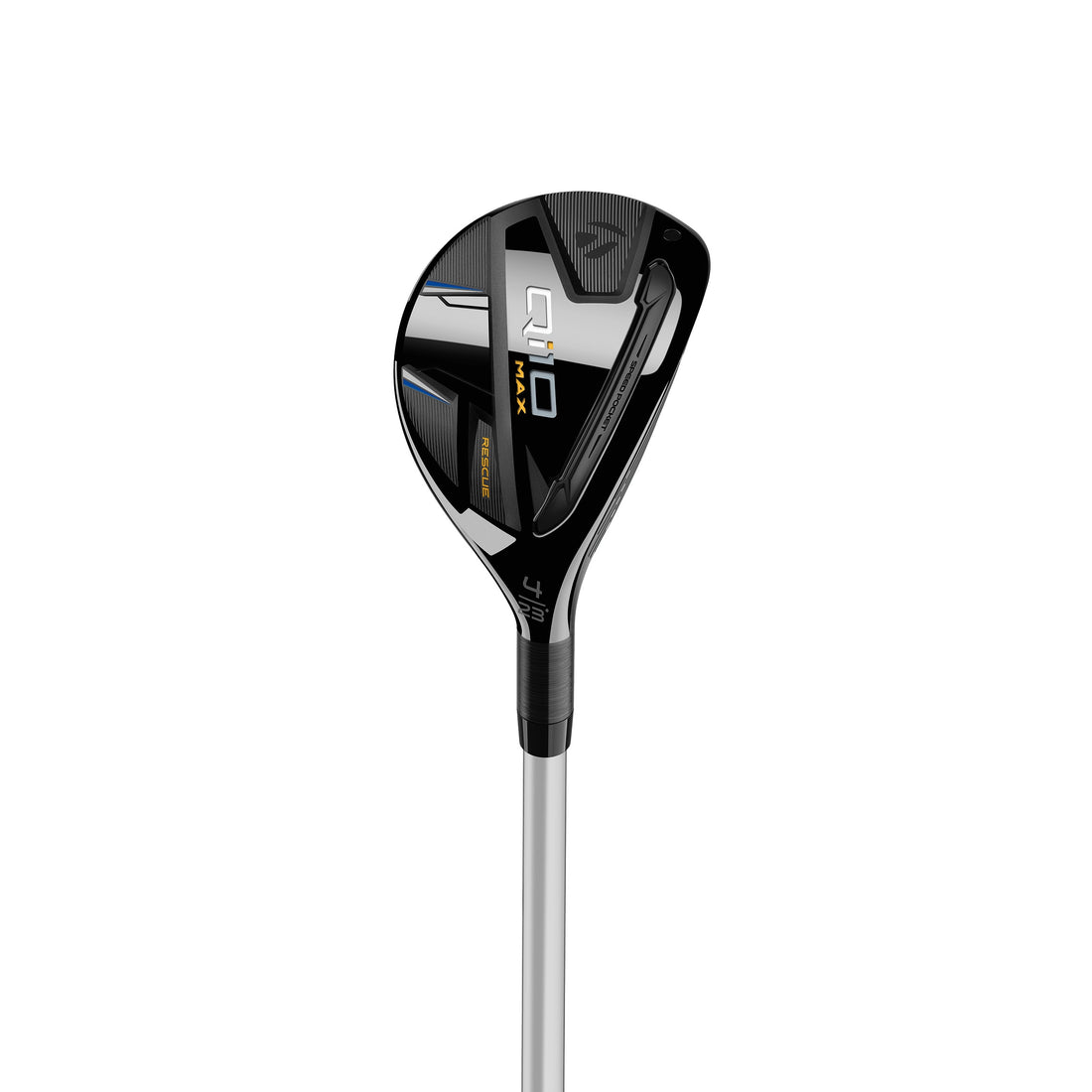 TaylorMade Qi10 MAX Dam Rescue hybrid sedd från adress med Carbon Crown