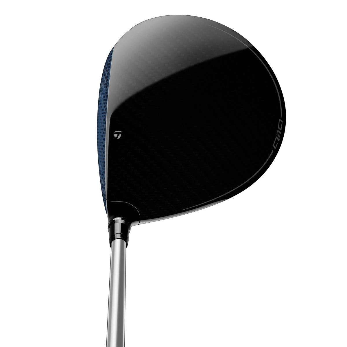 TaylorMade Qi10 Max driver med Infinity Carbon Crown, vy uppifrån