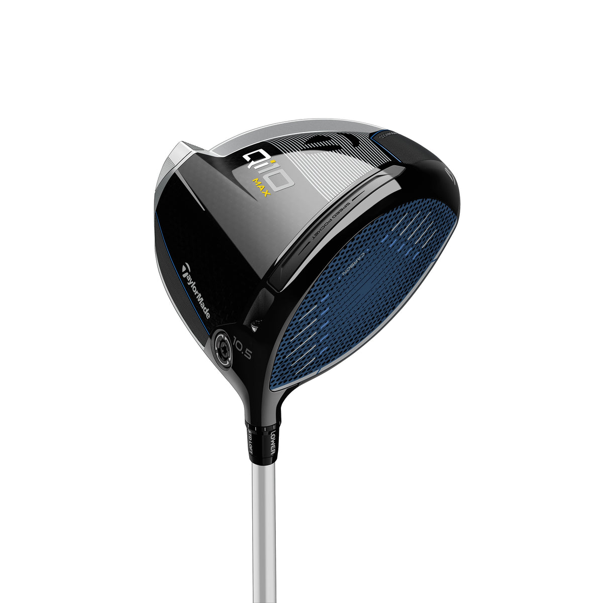 TaylorMade Qi10 Max damdriver med Infinity Carbon Crown, vy uppifrån