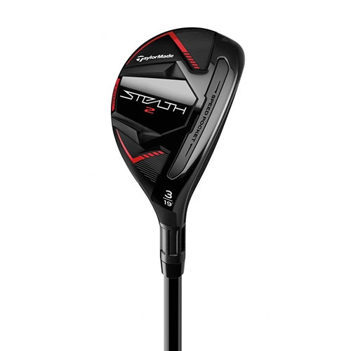 TaylorMade Stealth 2 hybrid, klubbhuvudet sett snett framifrån