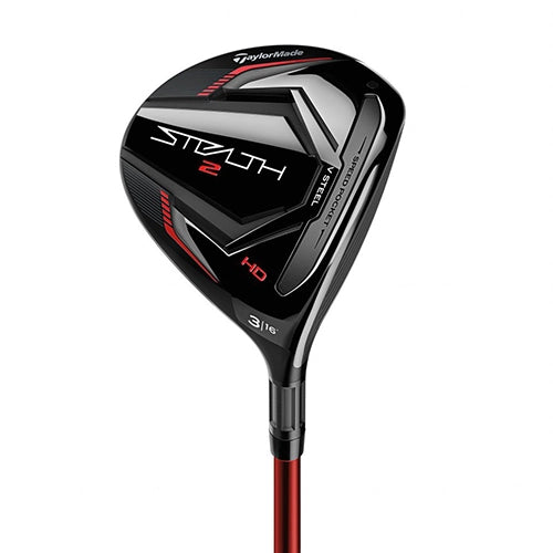 TaylorMade Stealth 2 HD fairwaywood, klubbhuvudet sett snett framifrån