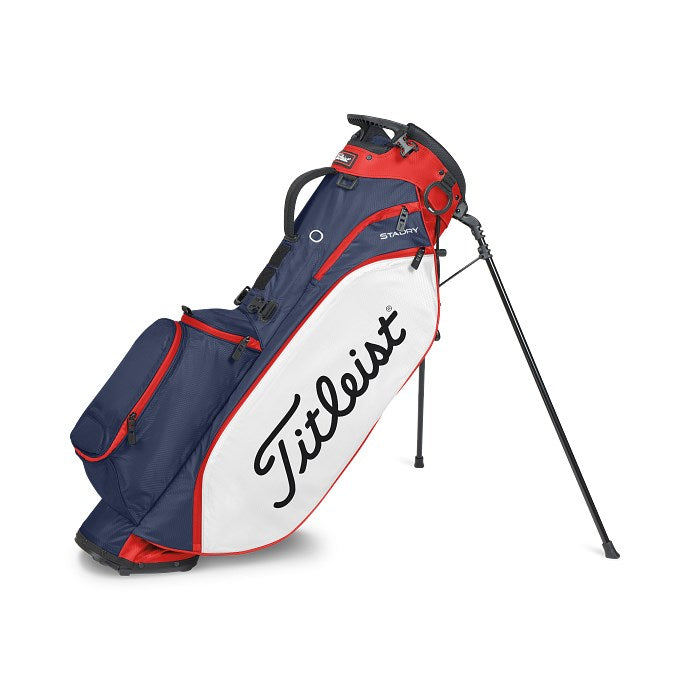Titleist Players 4 StaDry lätt vattentät stand bag i marinblått, vitt och rött