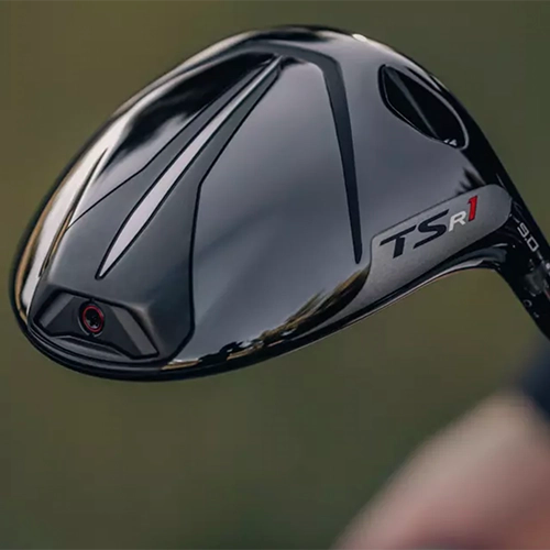 Titleist TSR1 driver, närbild på träffytan