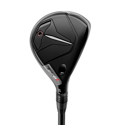 Titleist TSR1 hybrid, klubbhuvudet sett snett framifrån