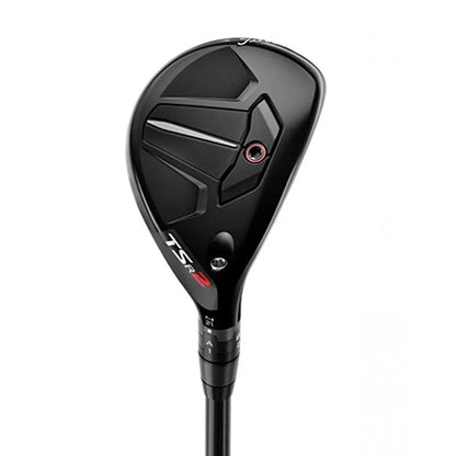 Titleist TSR2 hybrid, klubbhuvudet sett snett framifrån