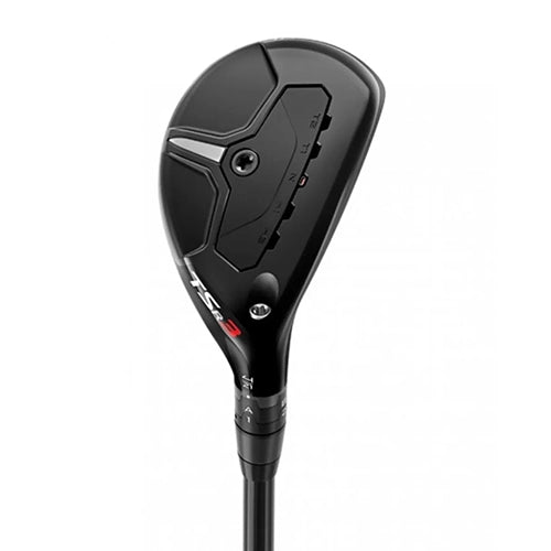 Titleist TSR3 hybrid, klubbhuvudet sett snett framifrån