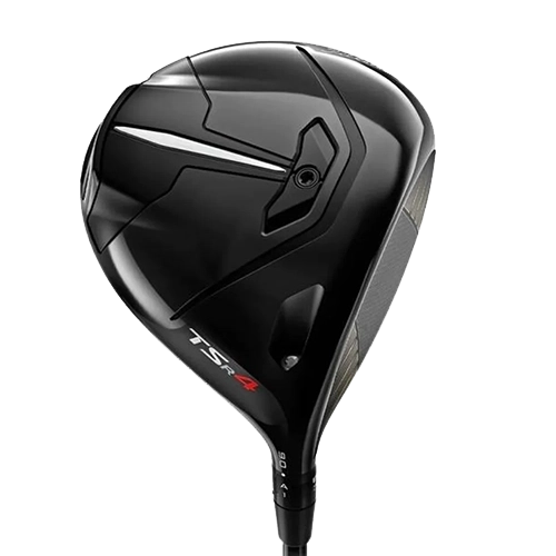 Titleist TSR4 driver, klubbhuvudet sett snett framifrån