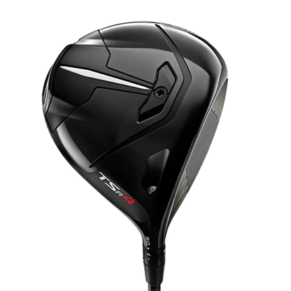 Titleist TSR4 driver, klubbhuvudet sett snett framifrån