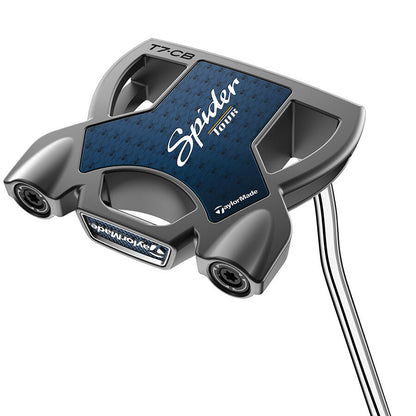 TaylorMade Spider Tour S CB DB counterbalance mallet-putter, sedd ovanifrån med True Path Alignment