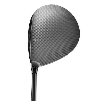 TaylorMade Qi35 LS driver vid adress, vy uppifrån mot bollen