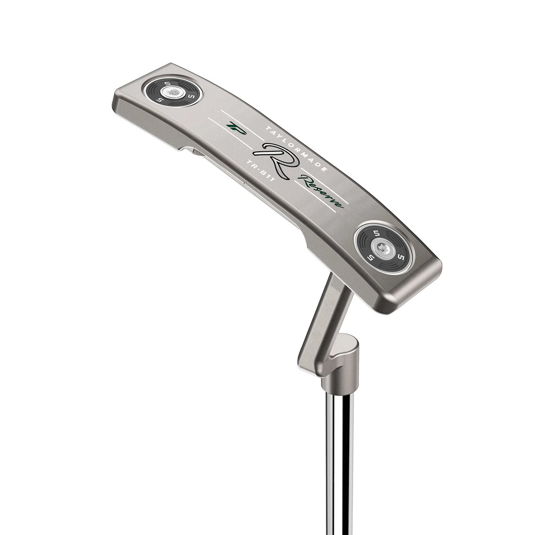 TaylorMade TP Reserve Tr-B11 blad-putter i 303 rostfritt stål, sedd ovanifrån