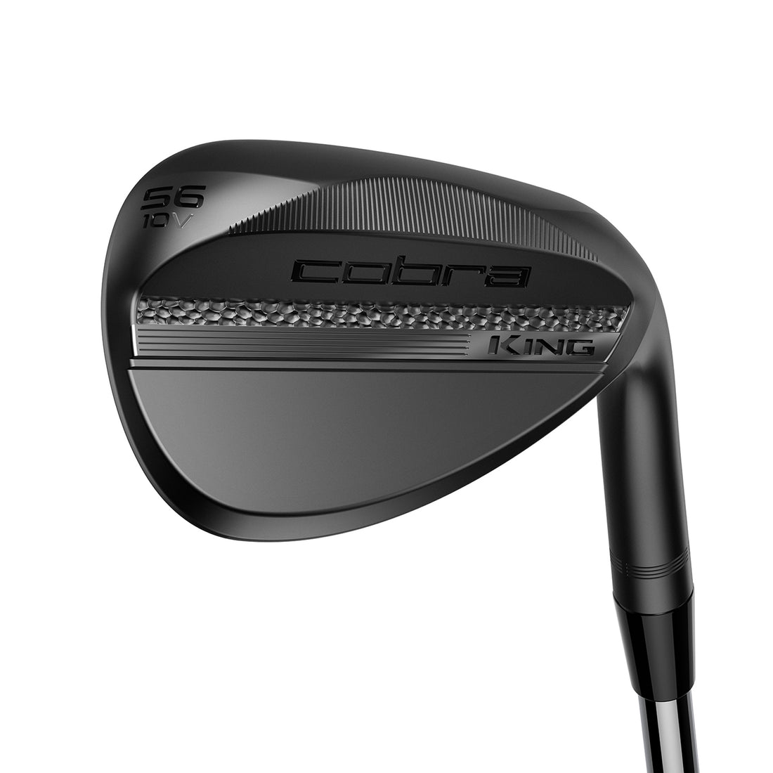 Cobra KING Svart wedge, klubbhuvud sett snett framifrån
