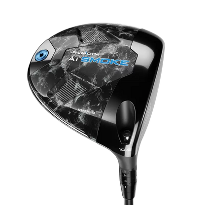 Callaway Paradym AI Smoke MAX D Dam driver, klubbhuvudet sett snett framifrån