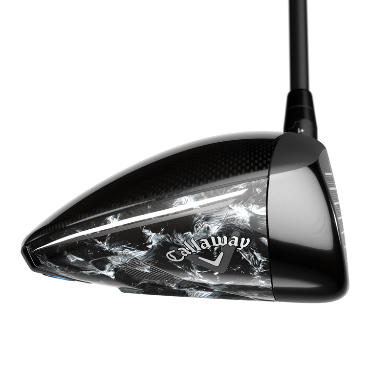 Callaway Paradym AI Smoke MAX D driver, vy uppifrån vid adress
