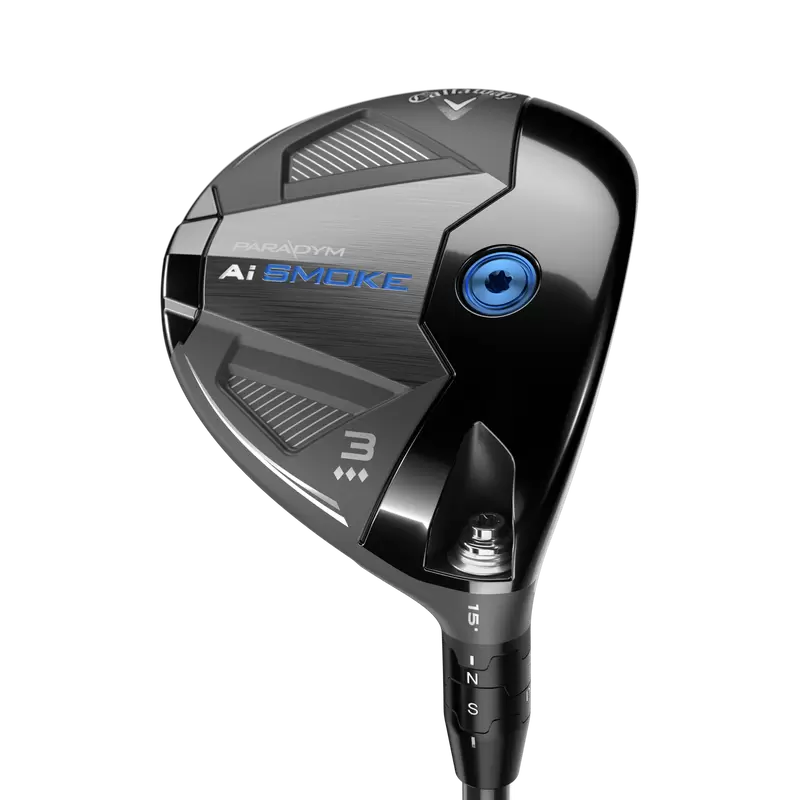 Callaway Paradym AI Smoke Triple Diamond fairwaywood, klubbhuvudet sett snett framifrån