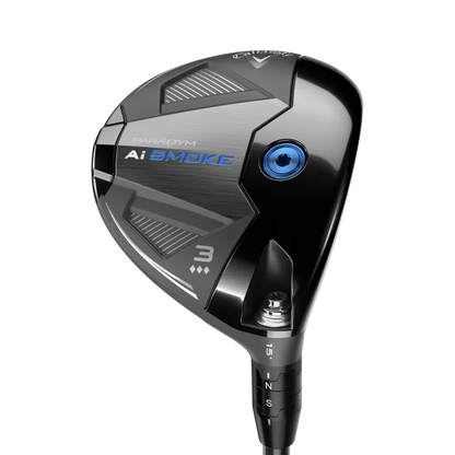 Callaway Paradym AI Smoke Triple Diamond fairwaywood, klubbhuvudet sett snett framifrån