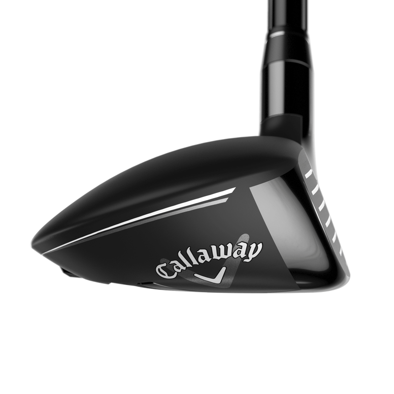 Callaway Paradym AI Smoke MAX FAST hybrid, träffytan sedd framifrån