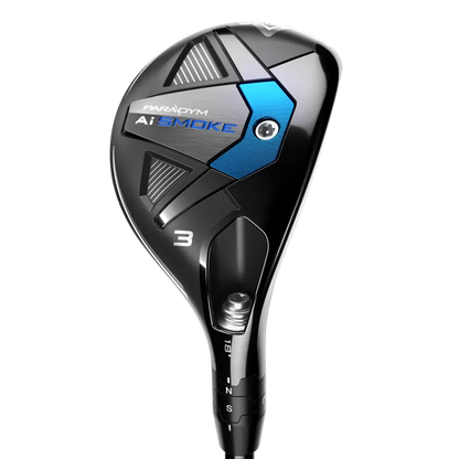 Callaway Paradym AI Smoke hybrid, klubbhuvudet sett snett framifrån