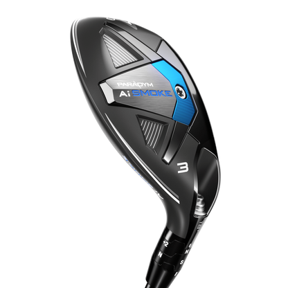 Callaway Paradym AI Smoke hybrid sedd uppifrån vid adress