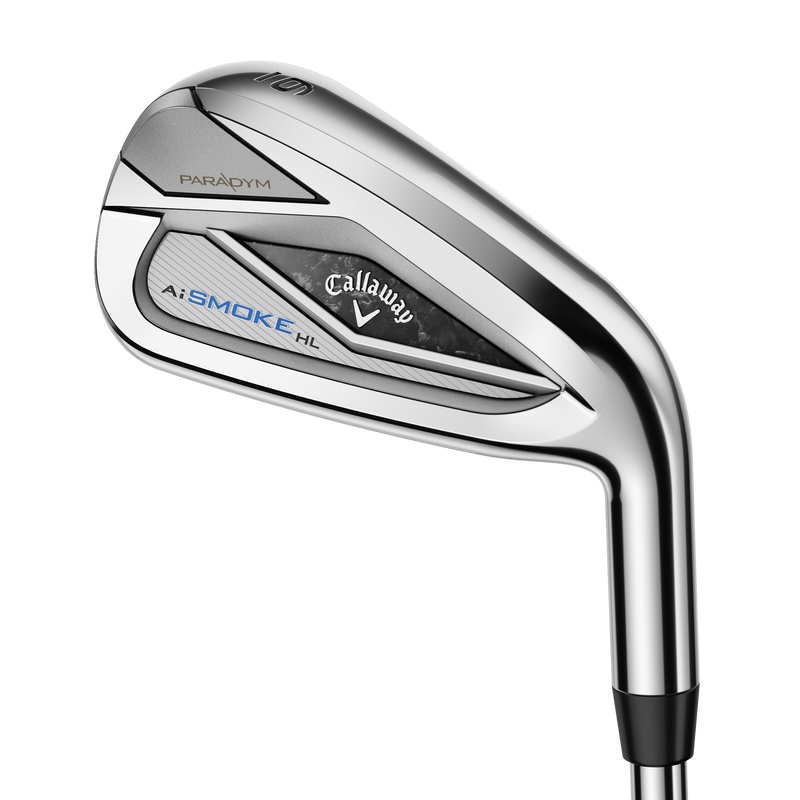Callaway Paradym Ai Smoke HL järn i stål sett uppifrån vid adress