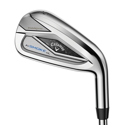Callaway Paradym Ai Smoke HL järn i stål sett uppifrån vid adress