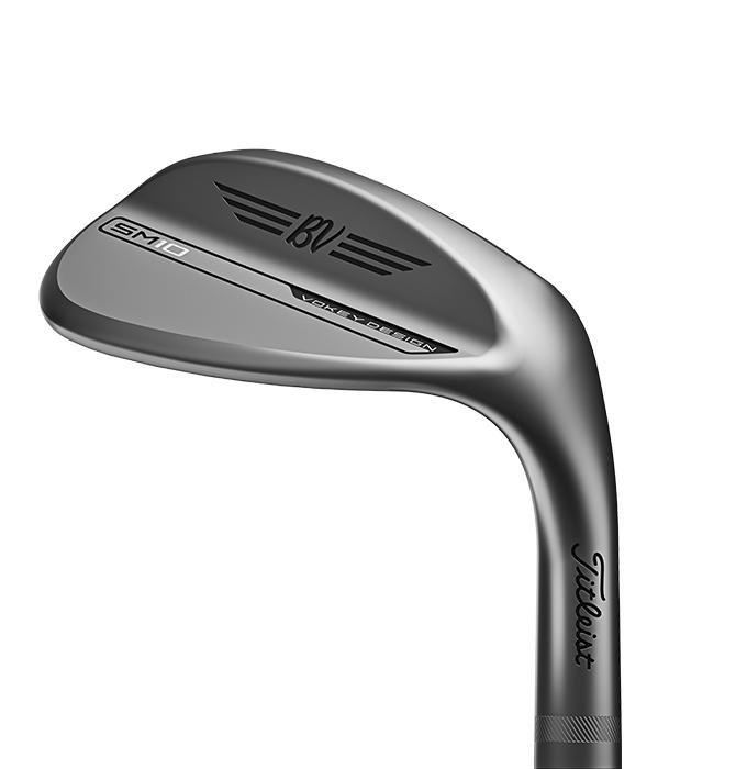 Titleist Vokey SM10 Nickel wedge, klubbhuvud sett snett framifrån
