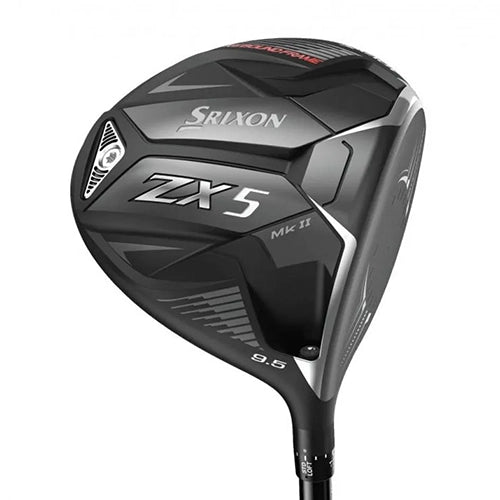 Srixon ZX5 MKII driver, klubbhuvudet sett snett framifrån