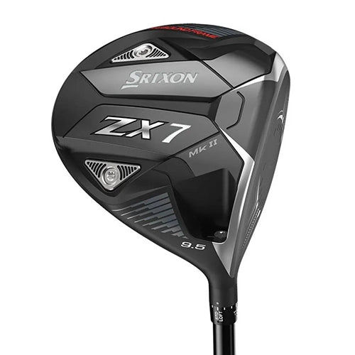 Srixon ZX7 MKII driver, klubbhuvudet sett snett framifrån